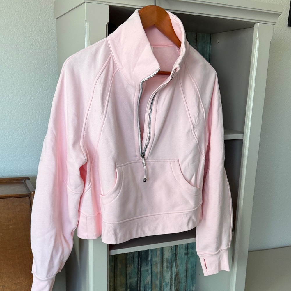 lululemon athletica Pink Half-Zip Sweatshirt